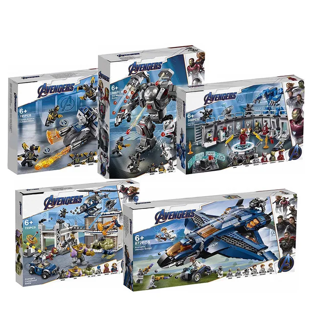 

07120 07122 07123 Avengers 4 Endgame Ultimate Quinjet Set Compatible logoing 76126 76131 Building Blocks Brick Toy