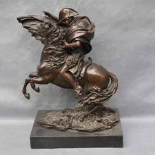 XD 002285 12 бронзовый Наполеон конная прогулка Книги по искусству Скульптура статуя