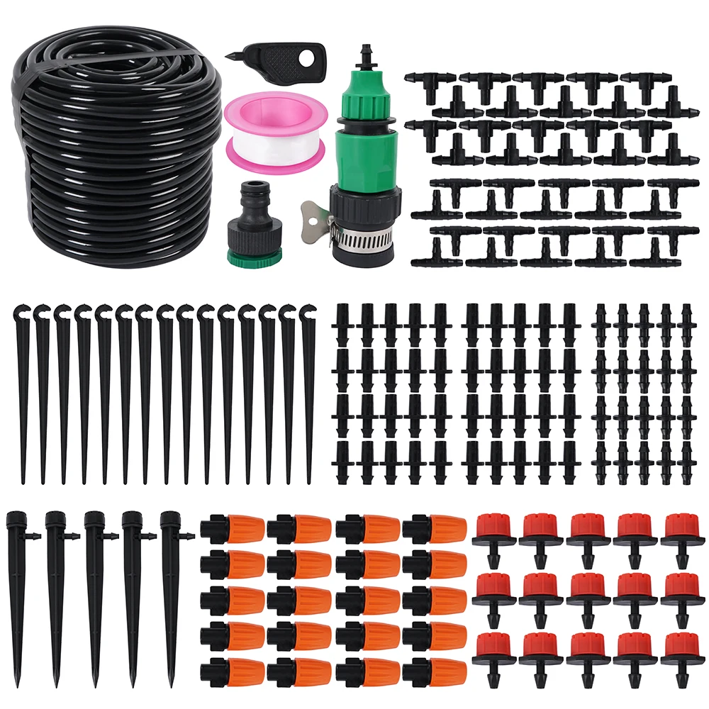 

25M DIY Drip Irrigation System Automatic Watering Garden Hose Micro Drip Garden Watering Kits with Adjustable Drippers