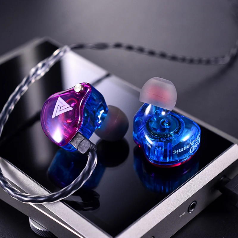 Проводные наушники QKZ VK4 3 5 мм Спортивная игровая гарнитура вкладыши HiFi