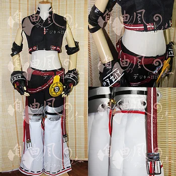 

Elsword Rune Slayer Cosplay Costume Halloween Outfit Top+Pants+Gloves+Belt Custom-made