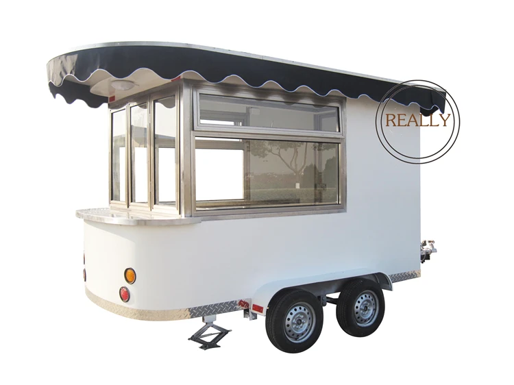 Hot sale tornado potato mobile food cart with frozen yogurt machine pizza outdoor sale service trailer