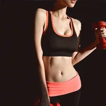 Спорт Топы Спортивная Жилет Растениеводство Топы Тренажерный Зал Бак женщин Фитнес Женщины Впитывает Пот Спортивный Бюстгальтер P037
