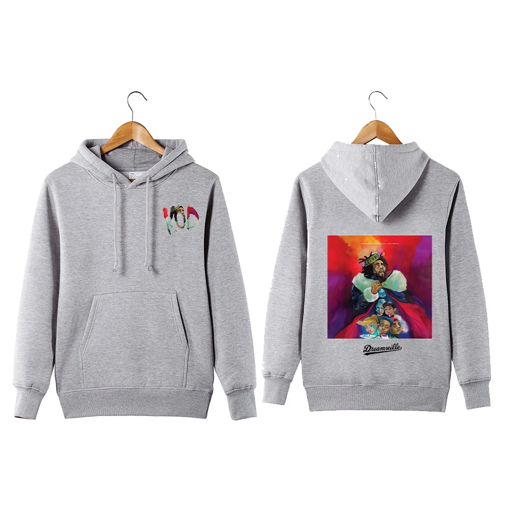 Goedkoop 2019 Koning Cole Print Hoodies Voor Man Vrouw Casual Sweatershirts J Cole Dreamville Streetwear Rap hip hop KOD Trui Jassen T
