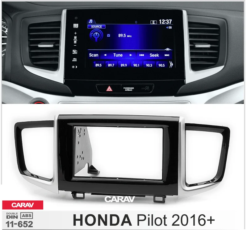 CARAV 11-652 автомобиль 2DIN фасции отделка для коробки передач установочный комплект для HONDA Pilot