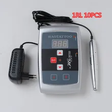 Постоянный макияж машина бровей Макияж Наборы с татуировкой питания бесплатно 10 шт 1RL иглы