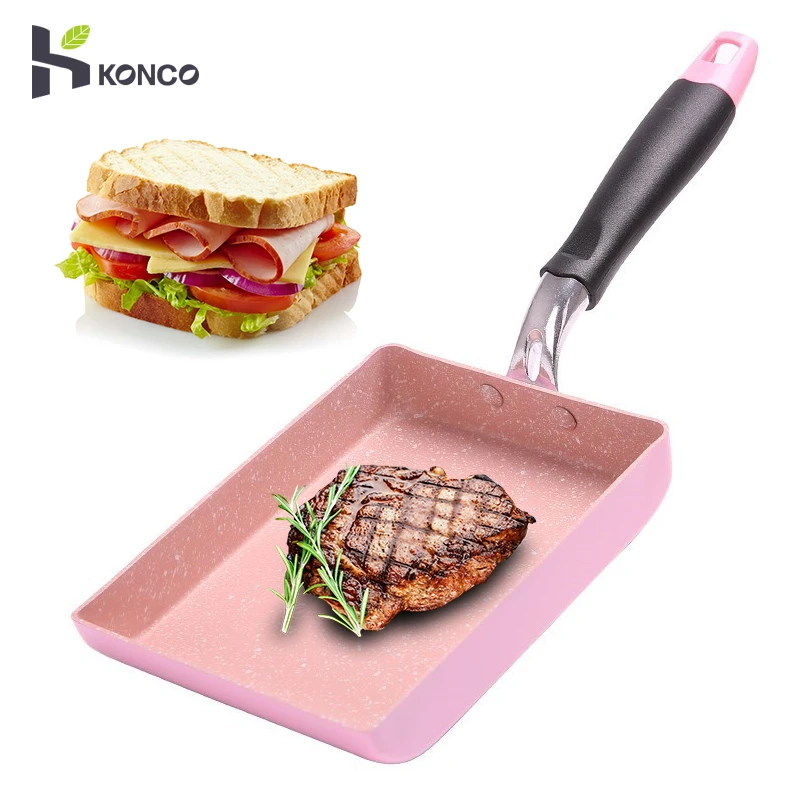 

KONCO Nonstick Frying Pans, No Lampblack Smokeless Fried Egg Pot for Induction Cooker, Pancake Egg Pans Kitchen