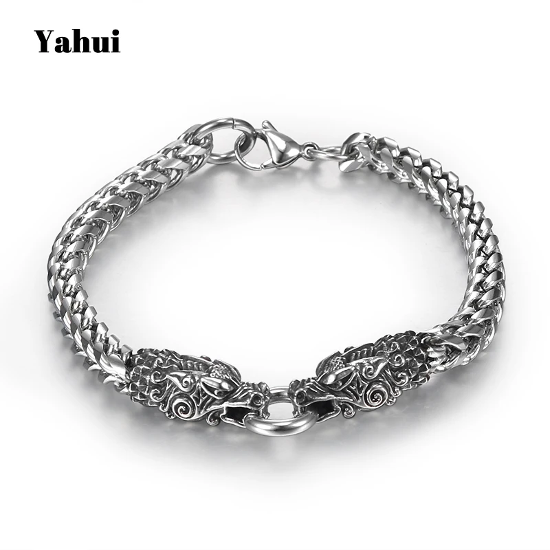 

YaHui stainless steel bracelets for men silver faucet personalized bracelet charms friendship high quality bracelet accessories