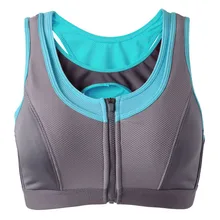 2016 Mujeres Del Verano Tops Sujetador Deportivo Correr Gimnasio Acolchado Wirefree Push Up Bra Bra Top para Mujer ropa deportiva Resistente A Las Sacudidas