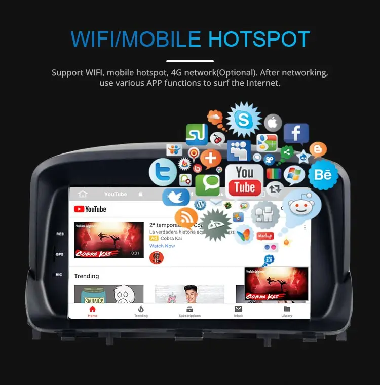 Clearance JDASTON Android 9.0 Car DVD Player For OPEL MOKKA WIFI Multimedia GPS Navigation Stereo 2 Din Car Radio Autoaudio Video Player 6