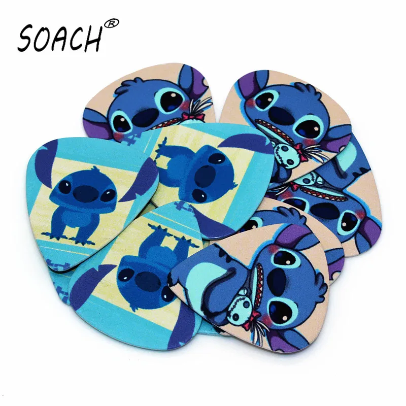 

SOACH 50PCS 0.71mm European and American cartoon Hot sale high quality Duplex Print Guitar picks Cute pet pattern birthday gift