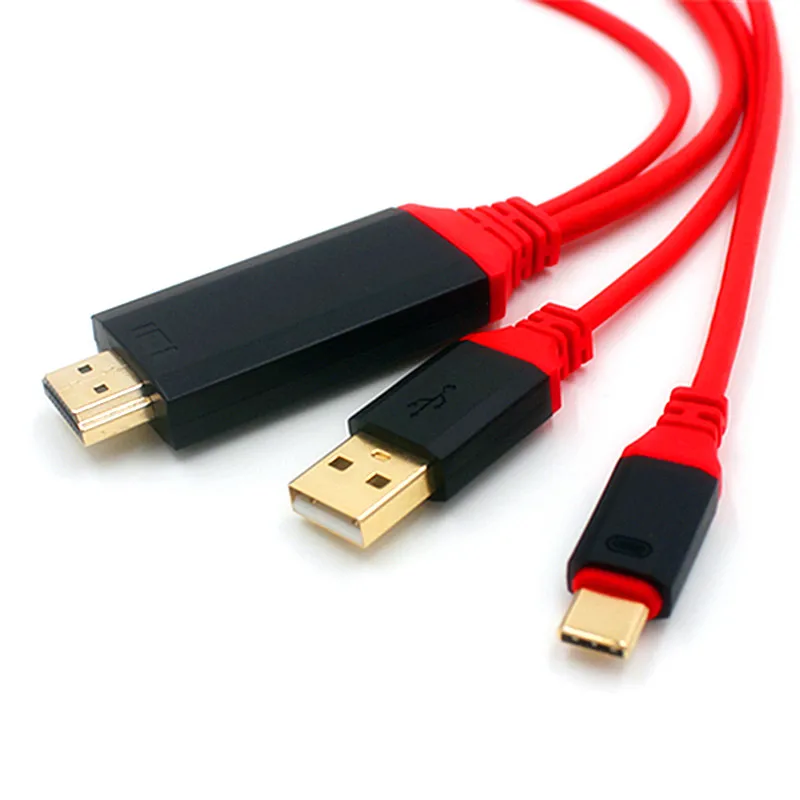 Кабель адаптер USB 3 1 Type C 4 K HDMI HDTV для Samsung Galaxy S8 Macbook|Компьютерные кабели и разъемы| |