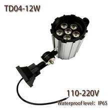 HNTD 12 Вт AC 220 В TD04 светодиодный короткий ручной складной водонепроницаемый рабочий свет с ЧПУ Инструменты освещение Светодиодный прожектор IP65