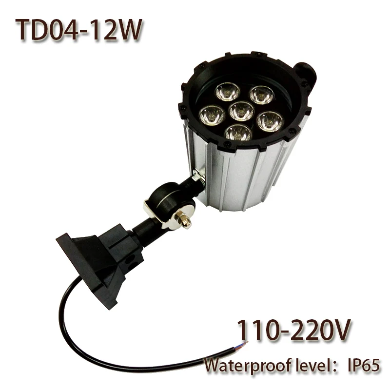 

HNTD 12W DC 110V/220V TD04 LED Short arm Fold waterproof work light CNC machine tools lighting led spotlights IP65 Free shipping