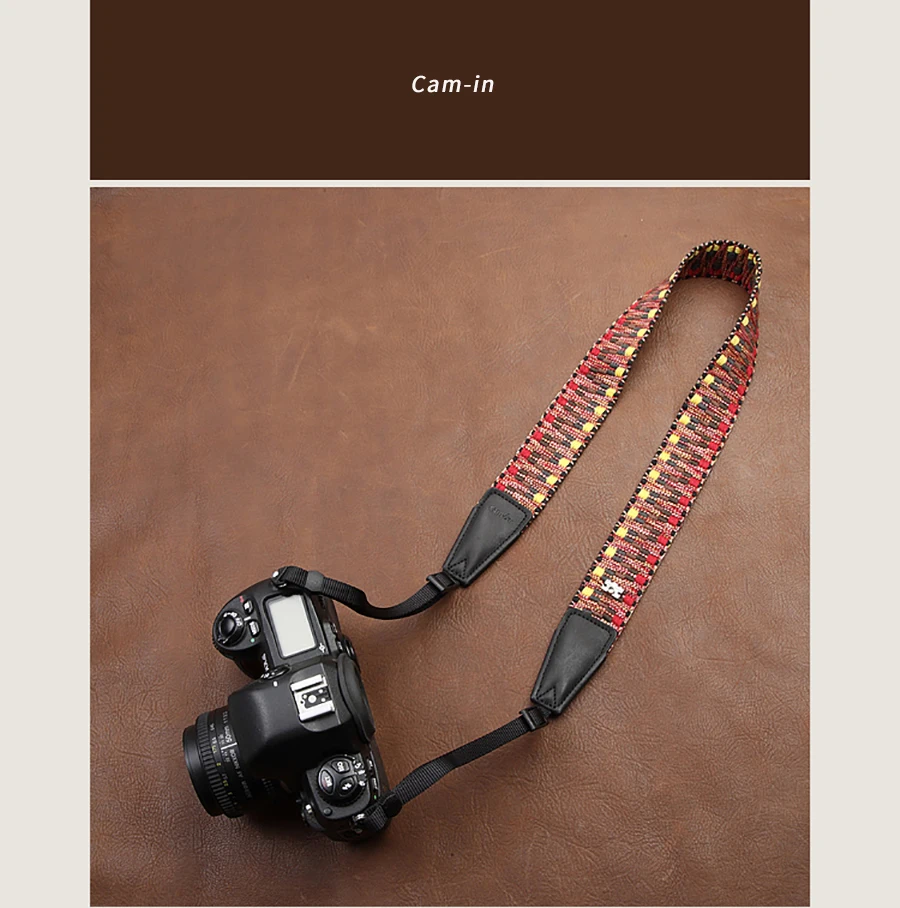 Cam8293 ремень для камеры серии Железный человек ручной работы из хлопчатобумажного волокна текстиль SLR камера шейный ремень