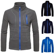 Zogaa Men Full Zip Long Sleeved Hooded Sweatshirt Fashion Pure Color Autumn All-match Clothes Coat Top Hoodies Men Sportswear