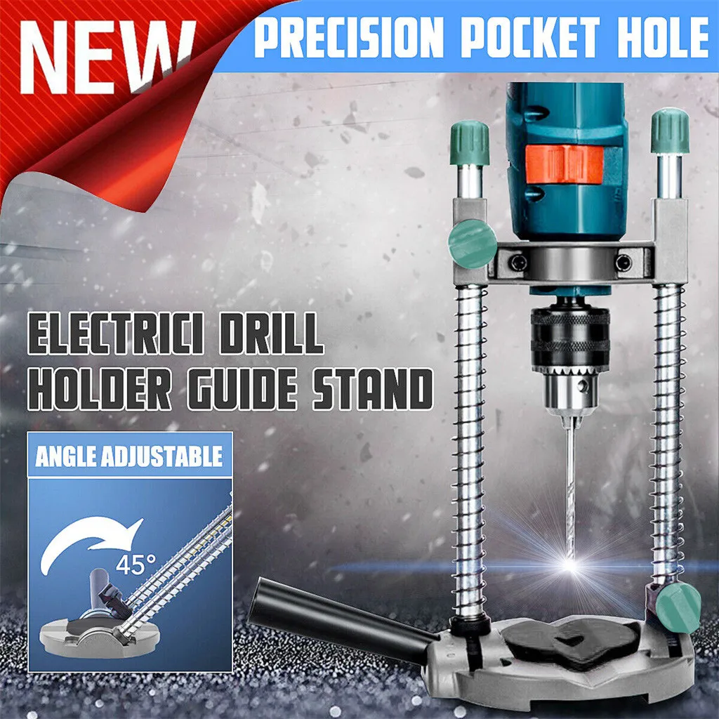

Makita Power Tools Adjustable Angle Drill Holder Guide Stand Positioning Bracket for Electric Drill dremel accessories 2019 Hot