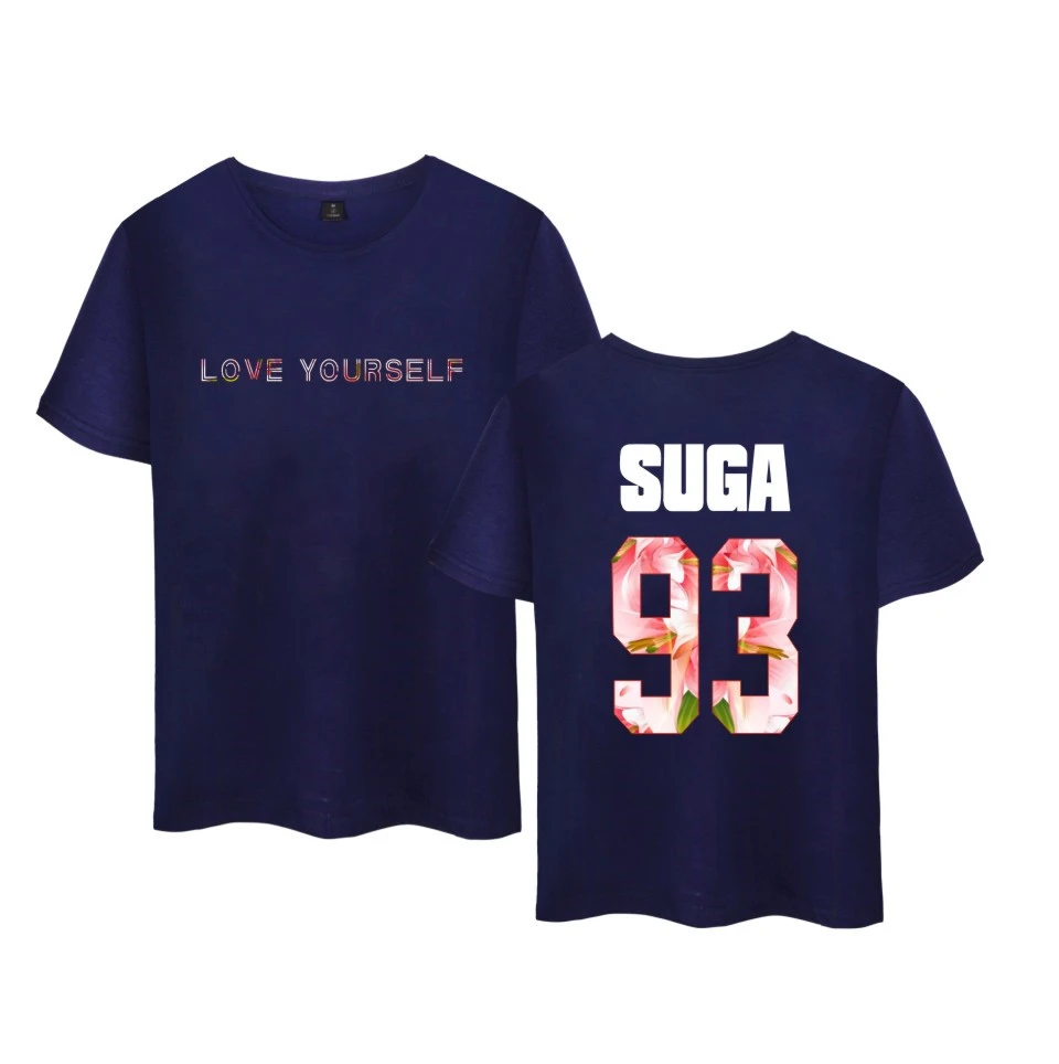 Bts Love Yourself Theme T Shirt Print 93 Suga 94 J Hope 95 V Jimin 97 Jung Kook Fashion Clothing Short Sleeve Tees Fashion Tees T Shirt Printtee Tee Aliexpress