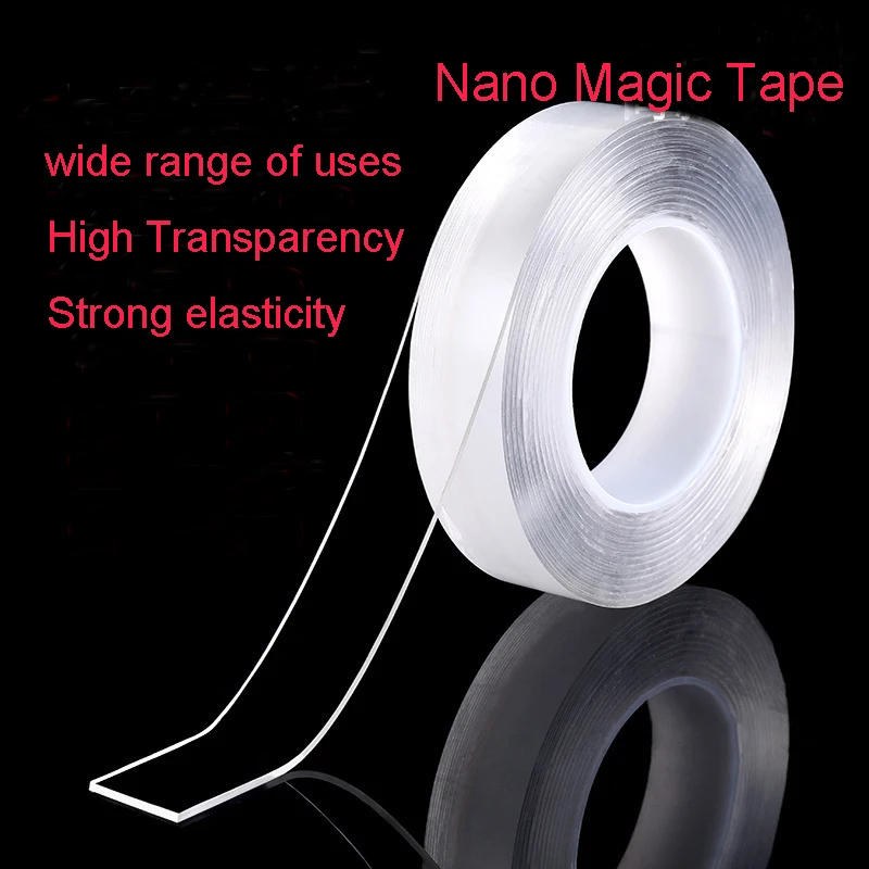 

Home Improvement Double Sided Tape Nano Transparent No Trace Acrylic Magic Tape Reuse Waterproof 3m Adhesive Tape Cleanable