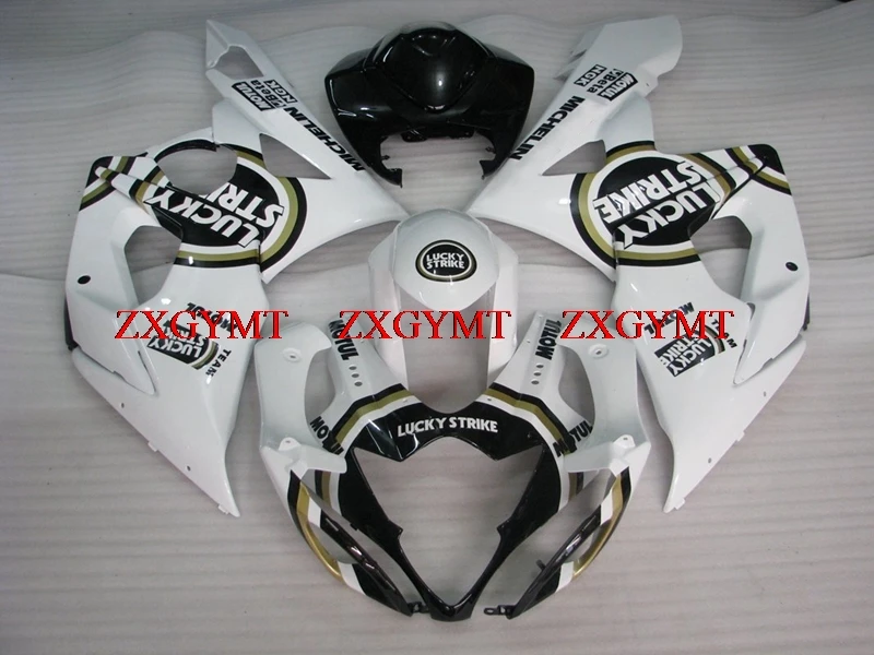 

Fairings for GSXR 1000 2005 - 2006 K5 Fairings GSX-R1000 2005 Black White Plastic Fairings GSX-R1000 06