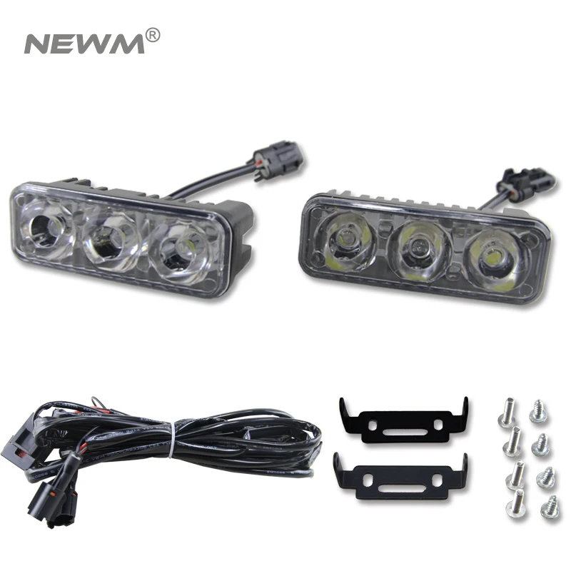IP68 Auto High Power Aluminum LED Daytime Running Lights with Lens