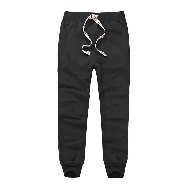 gym joggers Trousers Men Winter Full Length Sweatpants solid color joggers fleece thick fitness pants size S to 3XL mens running pants Sweatpants