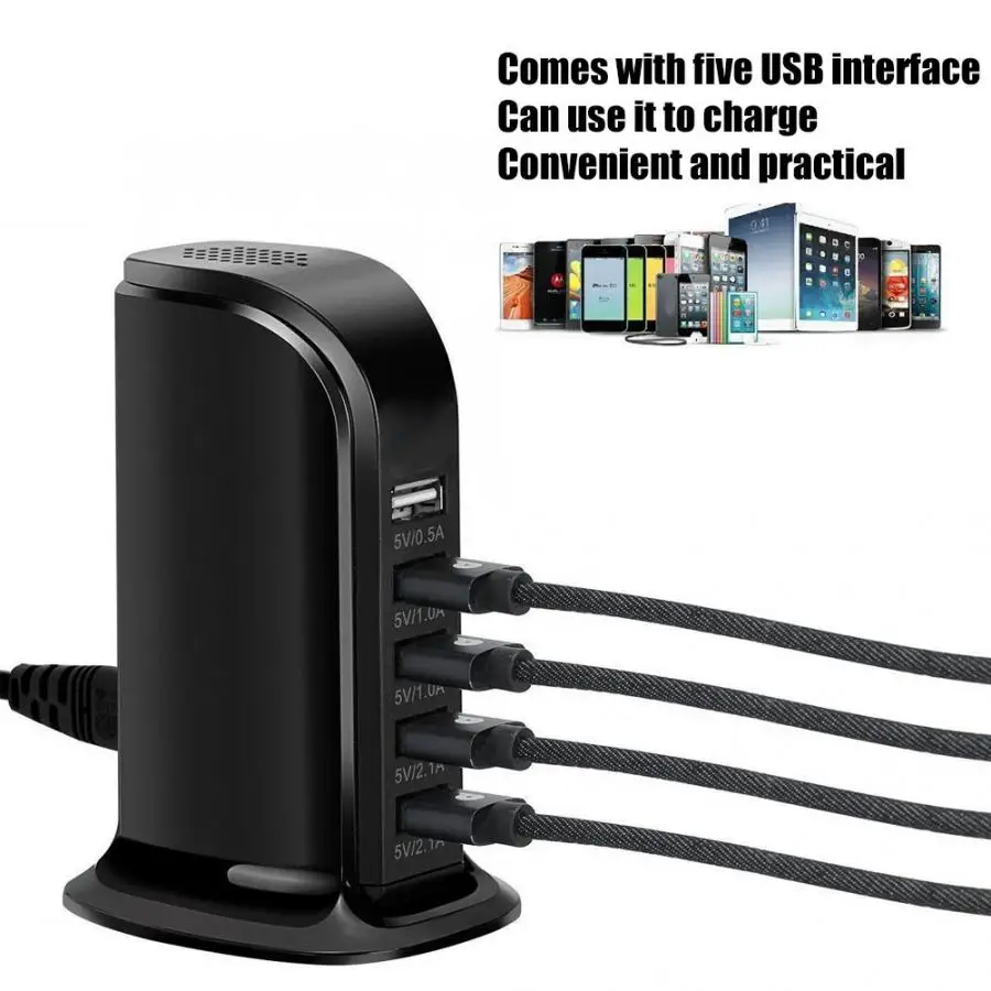 SNO WiFi Hidden USB Charger Camera Desktop Charging Station 1080P Mini