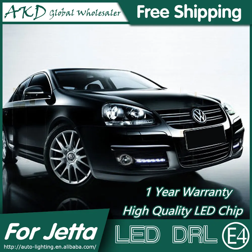 

AKD Car Styling for VW Jetta LED DRL 2009-2011 Jetta Mk5 LED Daytime Running Light Fog Light Signal Parking Accessories