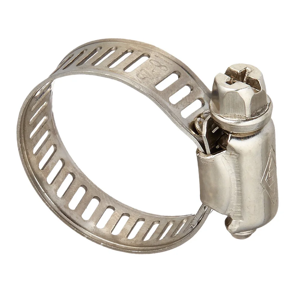 5 Pcs Adjustable Stainless Steel Worm Drive Hose Clamps Clip 19mm 29mm
