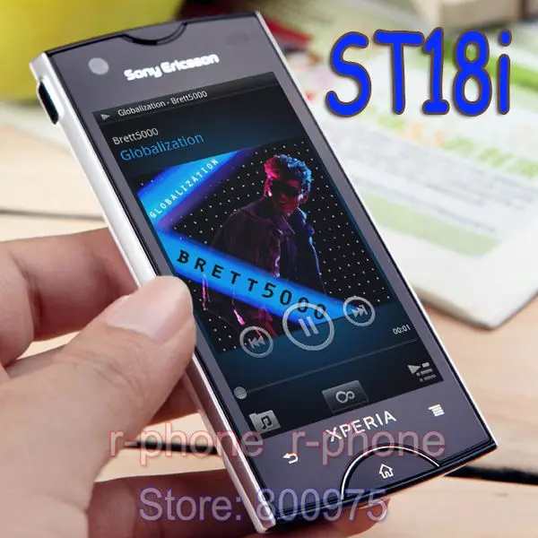 Разблокированный ST18i sony Ericsson Xperia Ray мобильный телефон с сенсорным экраном Android телефон 2,3 gps 3g wifi 8MP Wthie