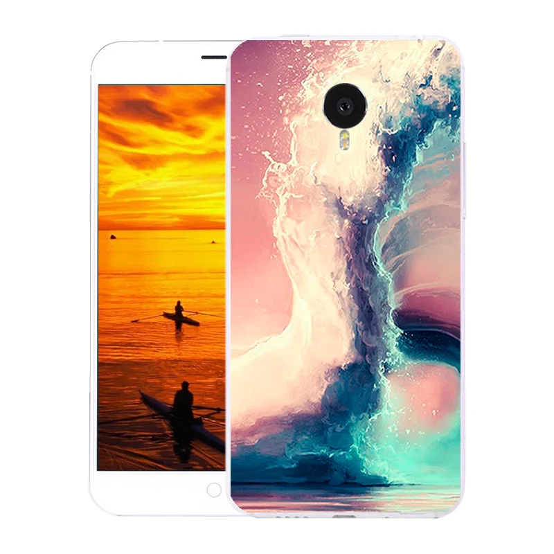 Чехол для Meizu MX4 новинка чехол с текущей печатью мягкий из ТПУ MX 4 Обложка