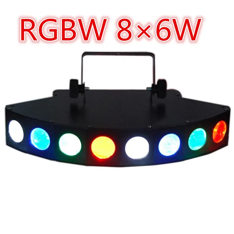 New 8X6W LED fan beam lights KTV bar lights KTV bars laser stage lights