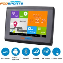 2017 Updated 5 Inch LCD Android 4.4.2 WIFI 512M RAM 8GB Flash GPS Navigation Bluetooth Waterpoof Navigator For Motorcycle/Car