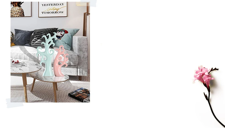 Современный Керамика животных украшения дома фэншуй слон аксессуары в виде лебедей ремесла в помещении гостиной, ТВ кабинет фигурки украшения