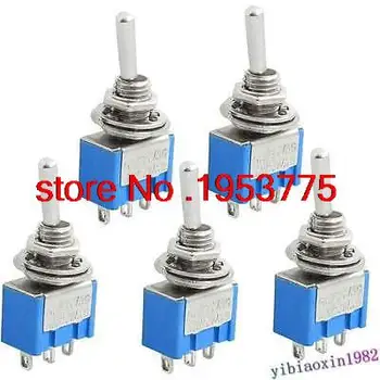 

50Pcs 3 Terminals SPDT On Off On Toggle Switches AC 250V/3A 125V/6A