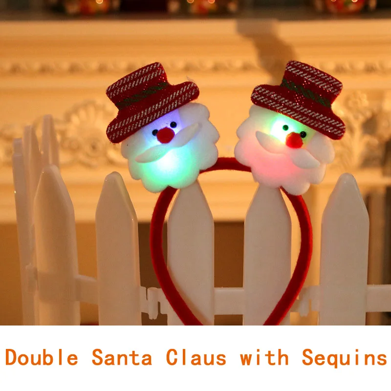 Double Santa Claus with Sequins
