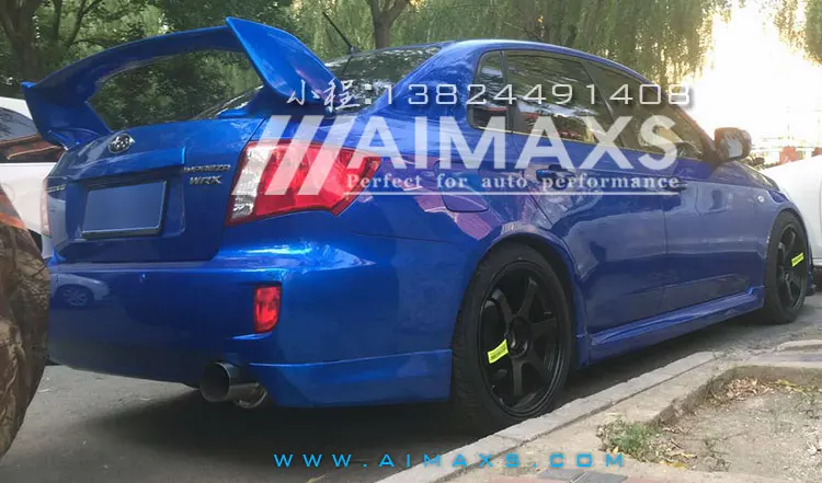 Для 2007- Subaru Impreza WRX STI стиль задний багажник спойлер ABS Неокрашенный спойлер