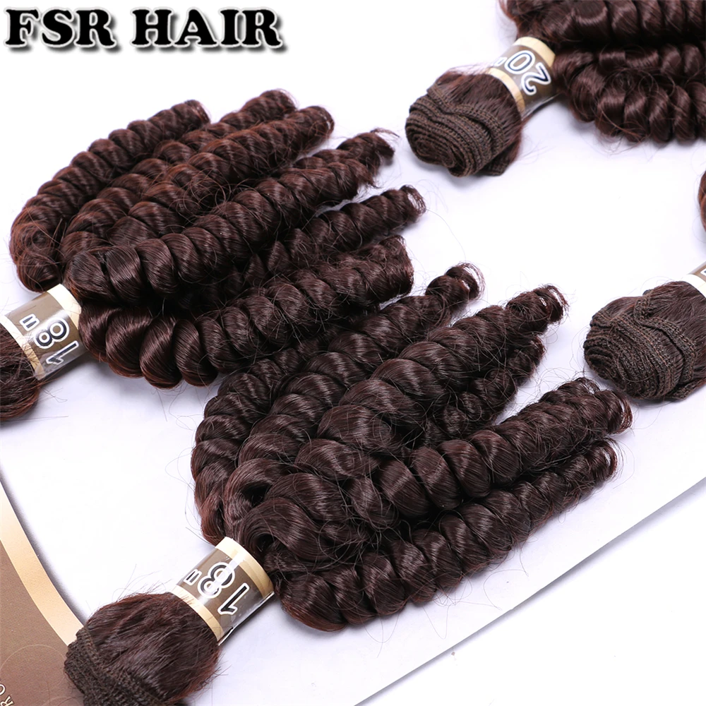 Черные волосы Funmi плетение дешевые синтетические волосы для наращивания 18 18 20 20 дюймов 4 шт один набор пучки вьющихся волос