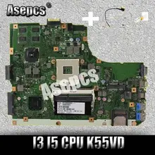 Asepcs кабель+ K55VD материнская плата для ноутбука ASUS K55VD K55A A55VD F55VD K55V K55 Тесты материнская плата Поддержка для I3 I5 Процессор
