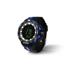 SUNROAD Мужские Цифровые спортивные часы FR861B-Barometer часы компас высотомер температура плавательный туристические часы(синий