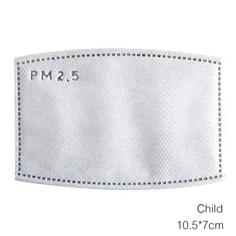 PM2.5 анти-хлопковая Дымчатая Маска дыхательный клапан Анти-пыль рот маска фильтр с активированным углем респиратор рот Муфельная маска лицо#287789 - Цвет: 20pcs filters Child