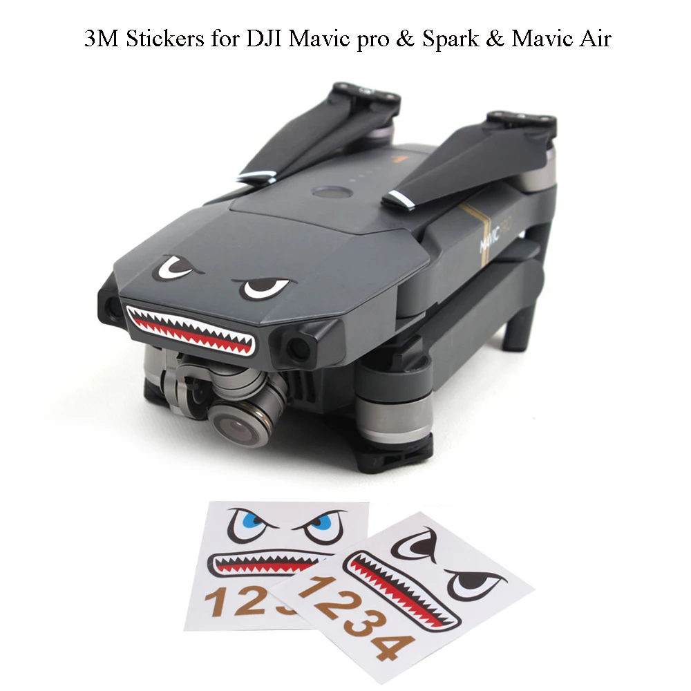 2Pcs/Set Waterproof Sticker Decal Battery Number Sticker For DJI Mavic /Mavic Air/Spark /MAVIC Mini