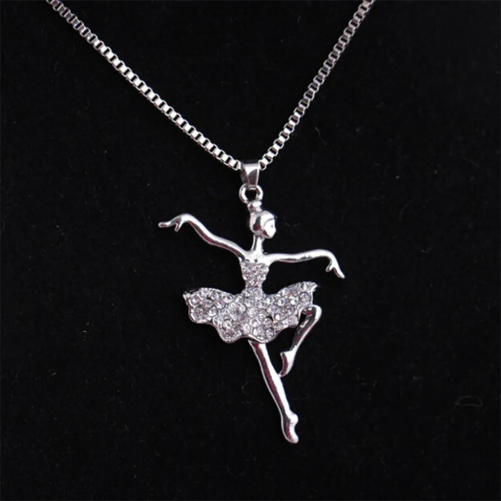 Fashion Necklace Ballet Dance Shape Jewelries Choker Beauty Dancing