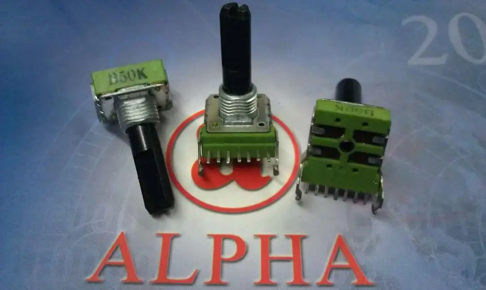 

3pcs Taiwan for ALPHA RK14 type potentiometer B50K 23MM axis midpoint