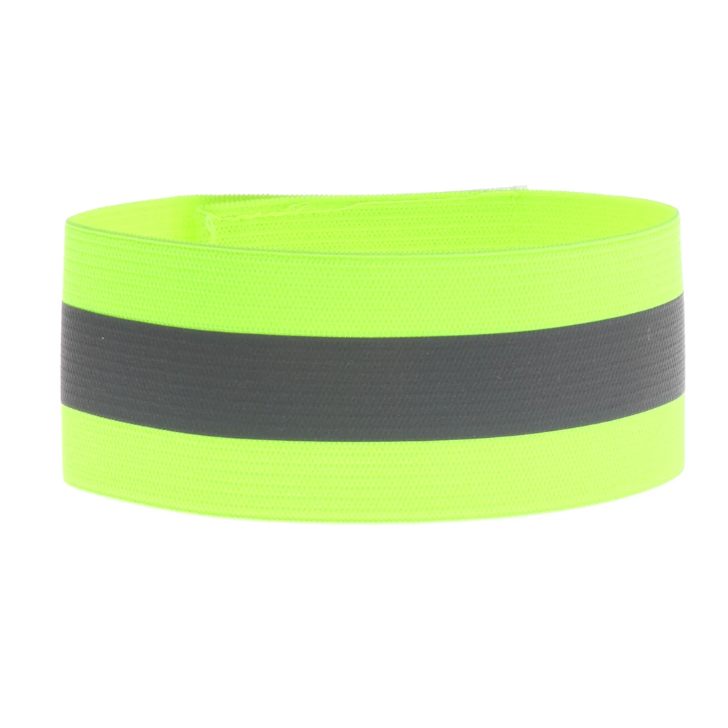 High Visibility Wrist Reflective Band Arm Strap Running Arm Warmers Elastic Arm Wrist Band for Men Women Ourdoor Activities