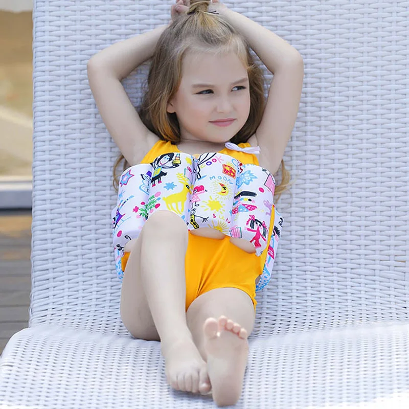 

Floatation Swimsuits Buoyancy Bathing Suit Cute for Children Baby Girls Swimming YA88