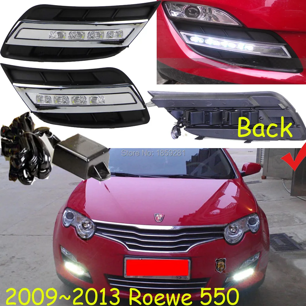 2009~ 2013 год для Roewe 550 дневной светильник автомобильные аксессуары светодиодный DRL головной светильник для Roewe 550 противотуманный светильник