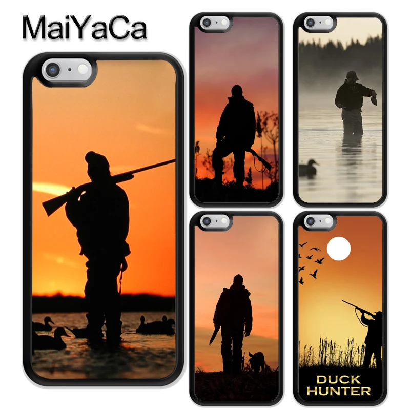 

MaiYaCa Bird Duck Hunting Sunset Phone Case Skin Shell For iPhone 6 6S 7 8 Plus X XR XS MAX 5S SE Rubber Soft Cell Housing Cover