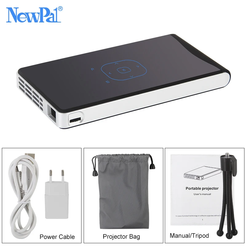 Mini DLP Projector Full HD 3D Projectors Handle 1080p Android WIFI Bluetooth Outdoor Home Theater Player Video Projector