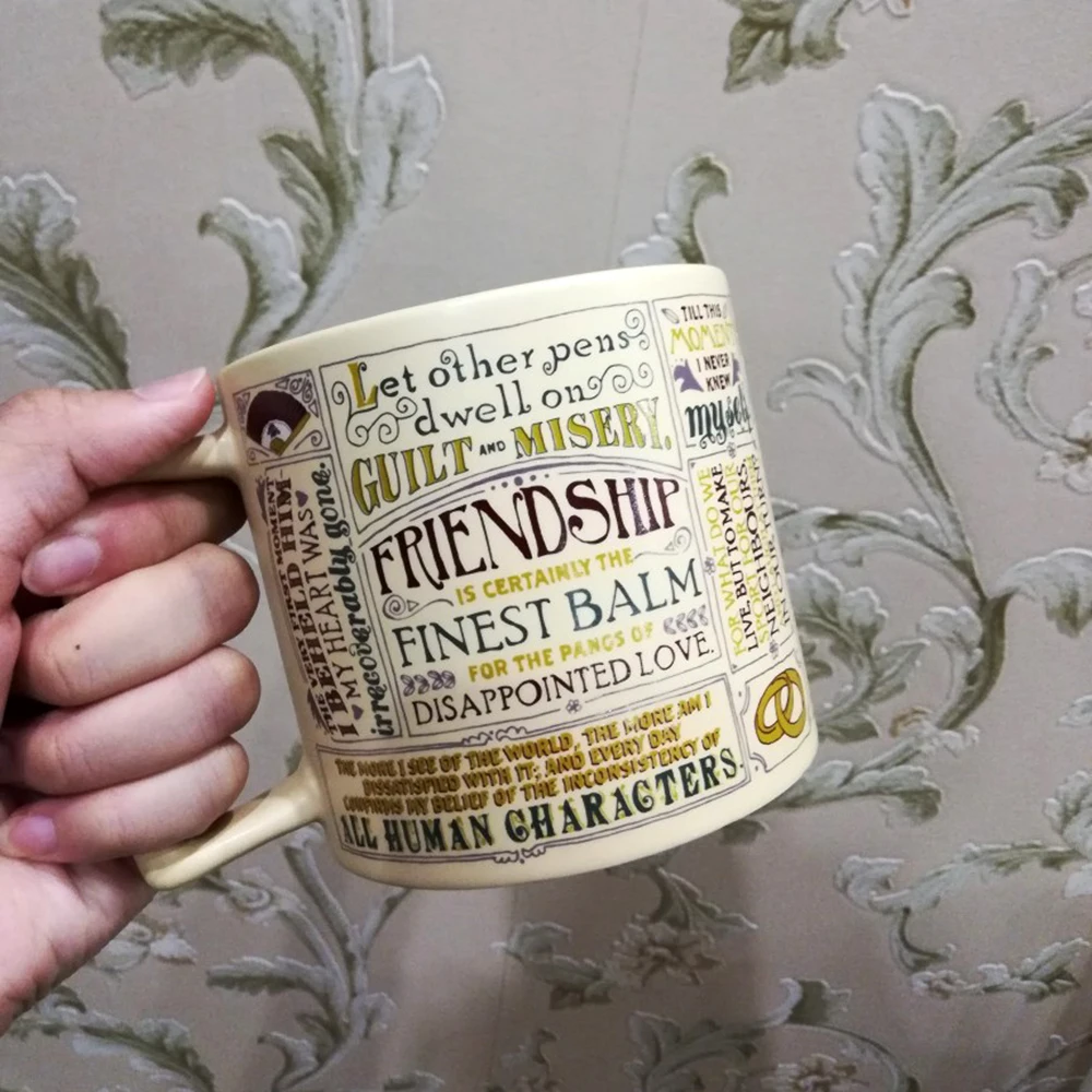 1 шт. Jane Austen кофейная кружка чайная чашка гордость и предсказания керамические